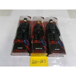 DC Comics The Batman Action Figure Lot 12" Batman Selina Kyle Black New 3pk